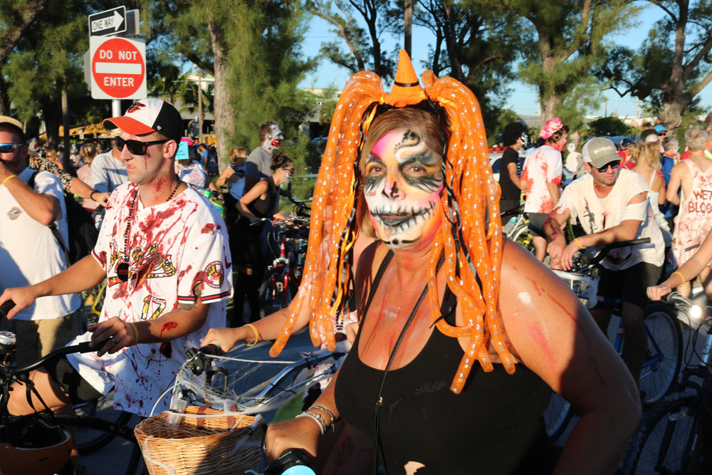 Zombie Bike Ride 2018 photo - Duval Street, Key West
